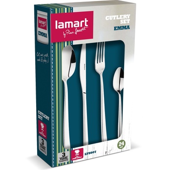 Sada príborov EMMA 24 ks, nehrdzavejúca oceľ 1