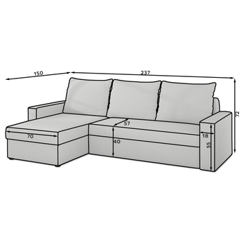 Sedacia súprava EMMA hnedá 4