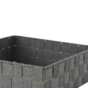 Sada úložných boxov EMMELINE sivá, sada 4 ks 5