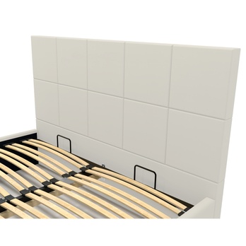 Posteľ s roštom EMMI 1 svetlosivá, 160x200 cm 3