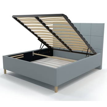 Posteľ s roštom EMMI 1 sivomodrá, 140x200 cm 2