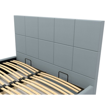 Posteľ s roštom EMMI 1 sivomodrá, 140x200 cm 3