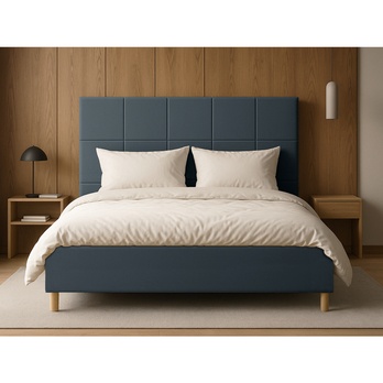 Posteľ s roštom EMMI 1 tmavosivá, 180x200 cm 1