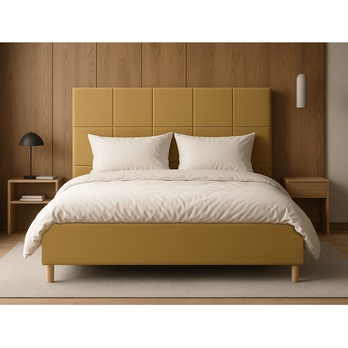 Posteľ s roštom EMMI 1 medová, 160x200 cm 1