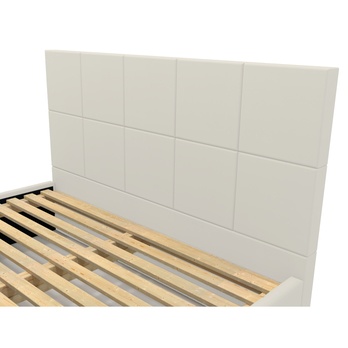 Posteľ s roštom EMMI 2 svetlosivá, 180x200 cm 4