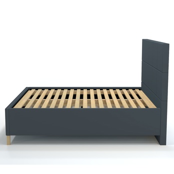 Posteľ s roštom EMMI 2 tmavosivá, 180x200 cm 3