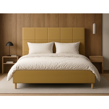 Posteľ s roštom EMMI 2 medová, 140x200 cm 1