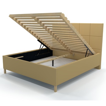 Posteľ s roštom EMMI 2 medová, 140x200 cm 2