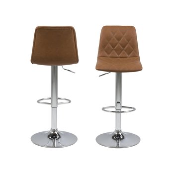 Barová stolička EMU hnedá/chróm 7