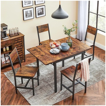 Jedálenský stôl ENJOY hnedá/čierna 2