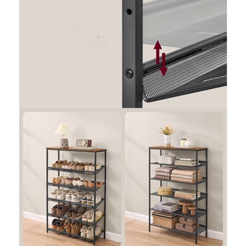 Regál na topánky ENTRY hnedá/čierna 3