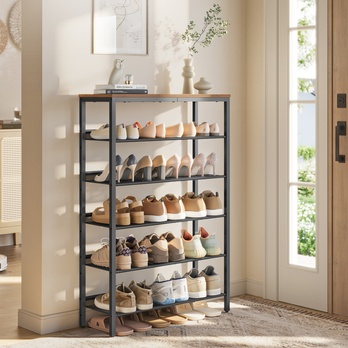 Regál na topánky ENTRY hnedá/čierna 1