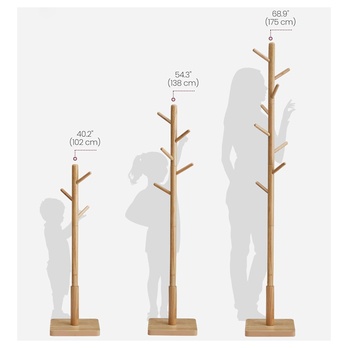 Stojanový vešiak ENTRYWAY prírodná 4