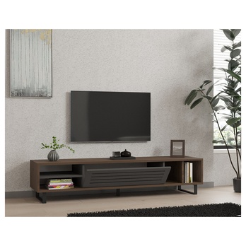 TV komoda ERAY orech/antracitová 2