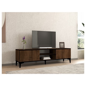 TV komoda EREM orech/čierna 1