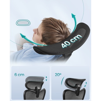 Kancelárska stolička ERGO čierna 5