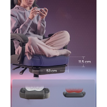 Herné kreslo ERGO sivá 3