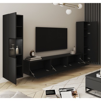 Obývacia stena ERLING III čierna 2