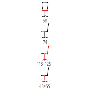 Kancelárske kreslo ERNESTO tmavohnedá 4