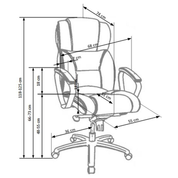 Kancelárske kreslo ERNESTO čierna 4
