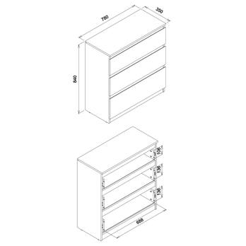 Komoda ERNIE RM02 dub sonoma 6
