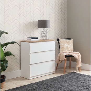 Komoda ERNIE RM02 dub evoke/biela 1