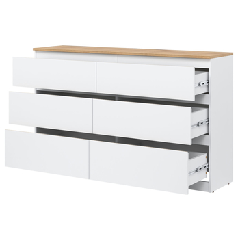 Komoda ERNIE RM03 dub evoke/biela 2