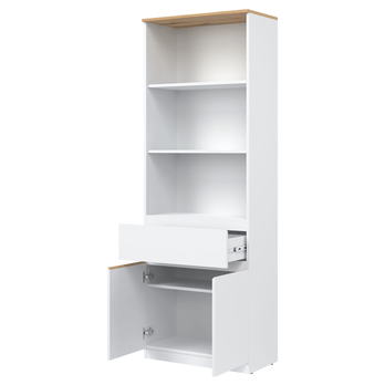 Skriňa ERNIE RM09 biela/dub evoke 2