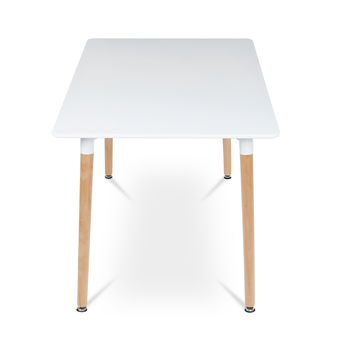Jedálenský stôl ERVIN prírodná/biela, šírka 120 cm 2