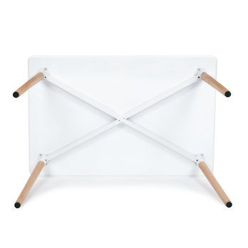 Jedálenský stôl ERVIN prírodná/biela, šírka 120 cm 5