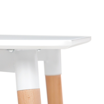 Jedálenský stôl ERVIN prírodná/biela, šírka 120 cm 8
