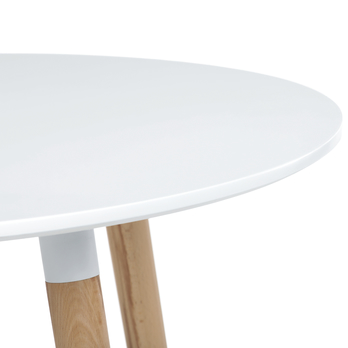 Jedálenský stôl ERVIN prírodná/biela, priemer 90 cm 4