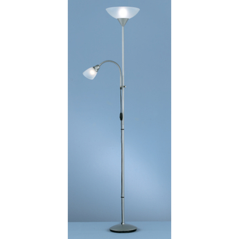 Stojacia lampa ERZWO strieborná/biela 1