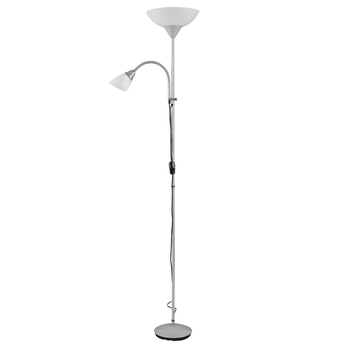 Stojacia lampa ERZWO strieborná/biela 2
