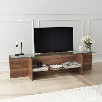 TV komoda  ESCAPE tmavý orech 1