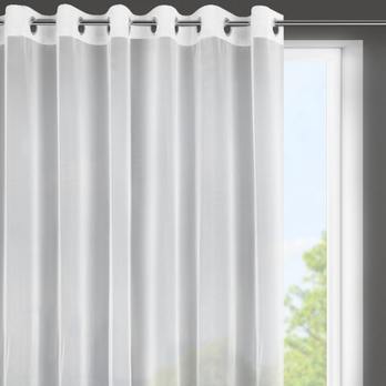 Záclona ESEL biela, 350x150 cm, zavesenie krúžky 4