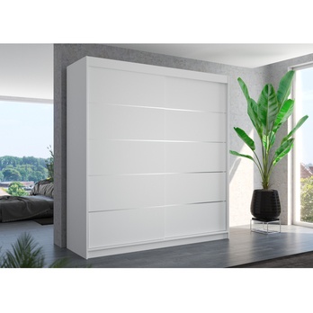 Šatníková skriňa ESMA biela 1