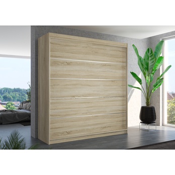 Šatníková skriňa ESMA dub sonoma 1