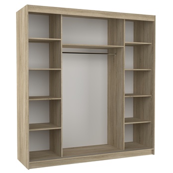 Šatníková skriňa ESMA dub sonoma 2