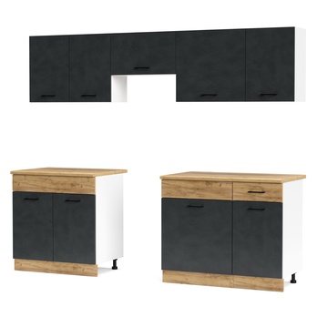 Kuchynský blok ESPERO 240 matera/dub craft zlatý 2