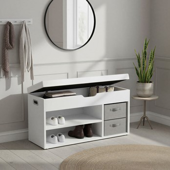 Lavica na topánky ESPO 2 biela 1