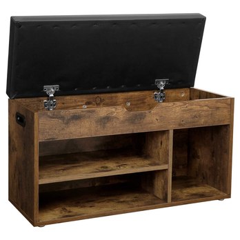 Lavica na topánky ESPO 2 hnedá/čierna 2