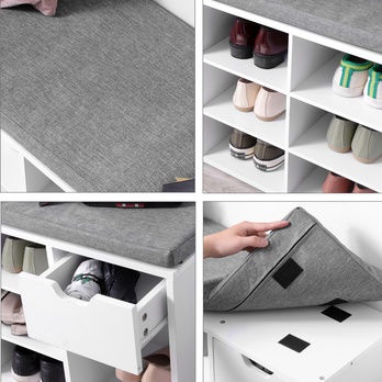 Lavica na topánky ESPO 3 biela 4