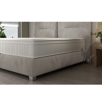 Posteľ boxspring ESTEE svetlohnedá, 180x200 cm 3