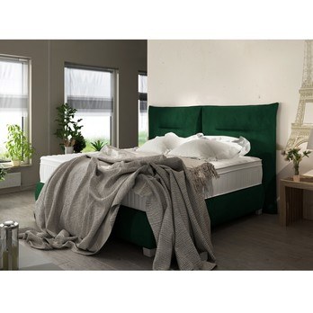 Posteľ boxspring ESTEE zelená, 180x200 cm 1