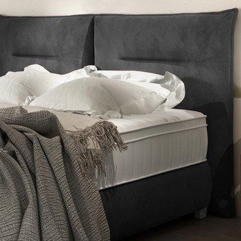 Posteľ boxspring ESTEE sivá, 180x200 cm 2