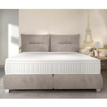 Posteľ boxspring ESTEE svetlohnedá, 180x200 cm 5