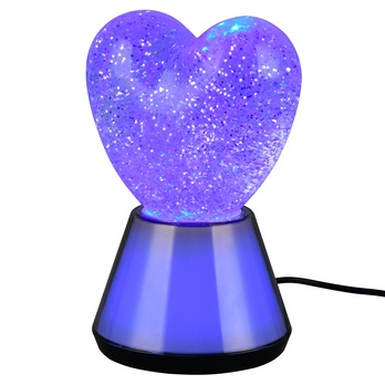 Stolná lampa ESTELLA 2 sivá/priehľadná 1