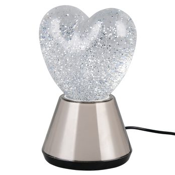 Stolná lampa ESTELLA 2 sivá/priehľadná 3