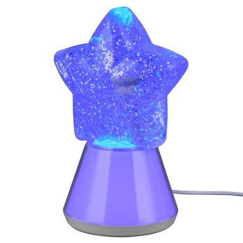 Stolná lampa ESTELLA biela/priehľadná 1